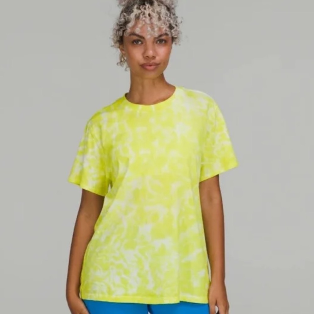 Lululemon Yellow To Dye For T-Shirt NWT Size 10